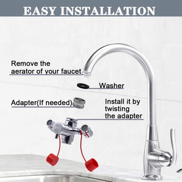 NWT-Lunarlipes Faucet Mounted Eyewash Station. $21 - Picture 9 of 11